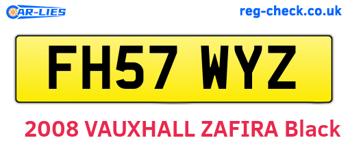 FH57WYZ are the vehicle registration plates.