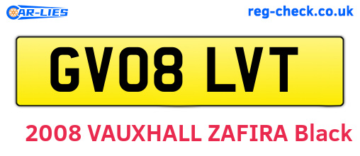 GV08LVT are the vehicle registration plates.