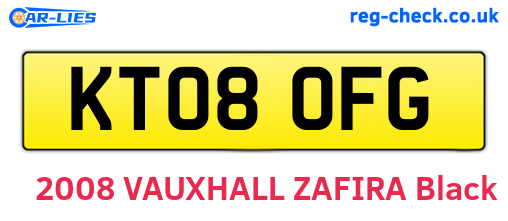 KT08OFG are the vehicle registration plates.