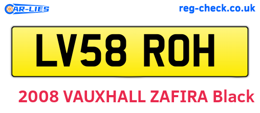 LV58ROH are the vehicle registration plates.