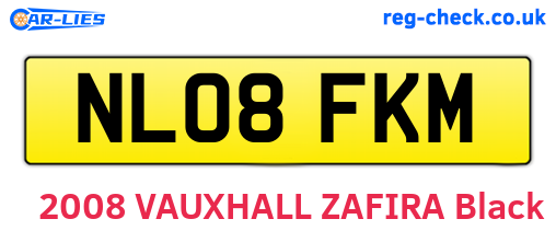 NL08FKM are the vehicle registration plates.