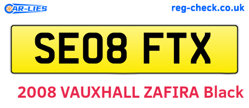 SE08FTX are the vehicle registration plates.