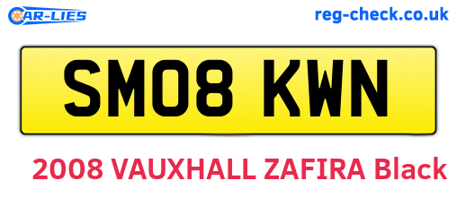 SM08KWN are the vehicle registration plates.