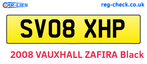 SV08XHP are the vehicle registration plates.