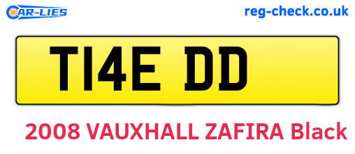 T14EDD are the vehicle registration plates.