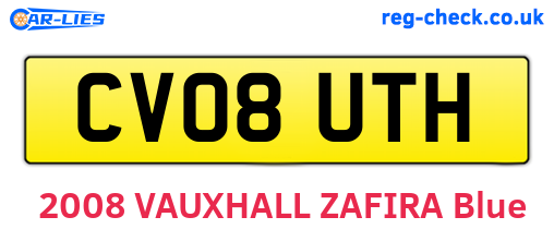 CV08UTH are the vehicle registration plates.