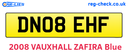 DN08EHF are the vehicle registration plates.