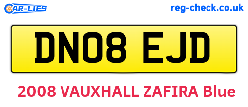 DN08EJD are the vehicle registration plates.
