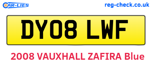 DY08LWF are the vehicle registration plates.