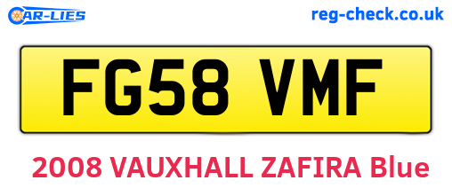 FG58VMF are the vehicle registration plates.