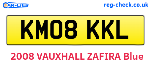 KM08KKL are the vehicle registration plates.