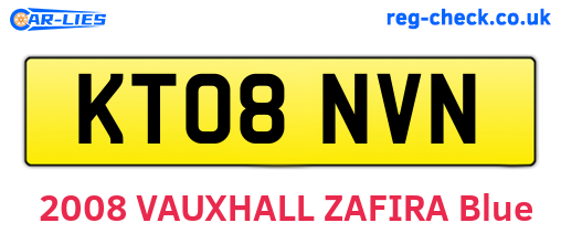 KT08NVN are the vehicle registration plates.