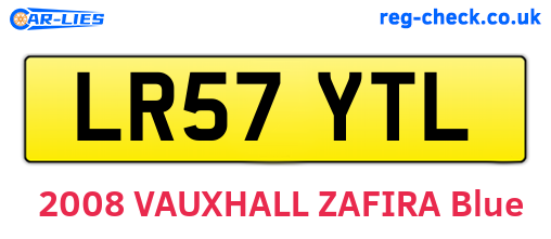 LR57YTL are the vehicle registration plates.