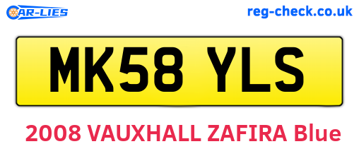 MK58YLS are the vehicle registration plates.