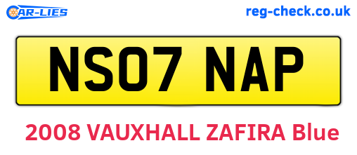 NS07NAP are the vehicle registration plates.