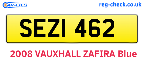 SEZ1462 are the vehicle registration plates.