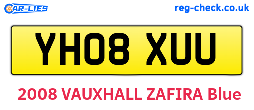 YH08XUU are the vehicle registration plates.