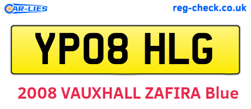 YP08HLG are the vehicle registration plates.