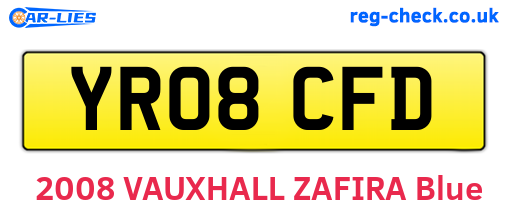 YR08CFD are the vehicle registration plates.