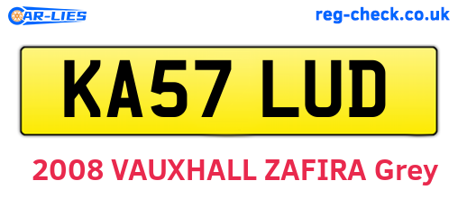 KA57LUD are the vehicle registration plates.