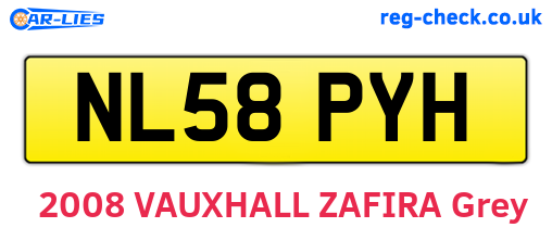 NL58PYH are the vehicle registration plates.