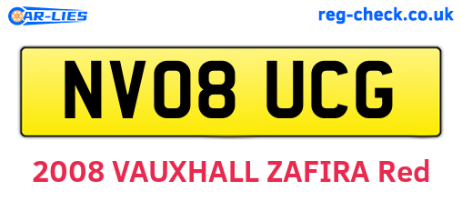 NV08UCG are the vehicle registration plates.