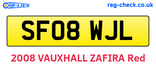 SF08WJL are the vehicle registration plates.