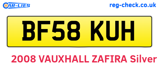 BF58KUH are the vehicle registration plates.
