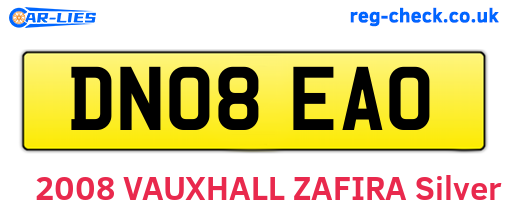 DN08EAO are the vehicle registration plates.