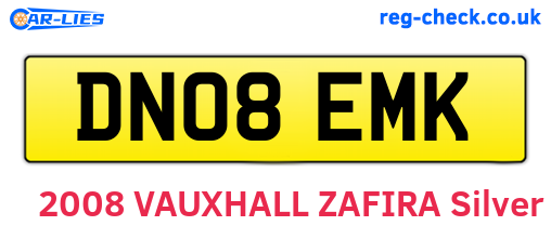 DN08EMK are the vehicle registration plates.