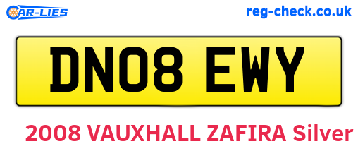 DN08EWY are the vehicle registration plates.