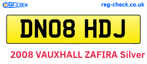 DN08HDJ are the vehicle registration plates.