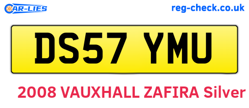 DS57YMU are the vehicle registration plates.