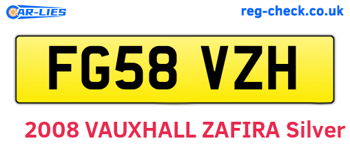 FG58VZH are the vehicle registration plates.