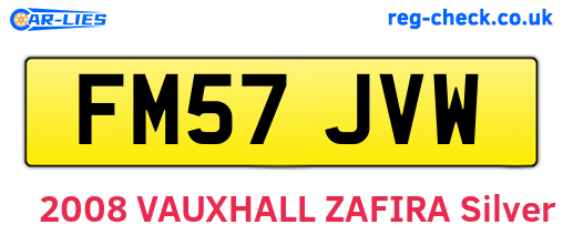FM57JVW are the vehicle registration plates.