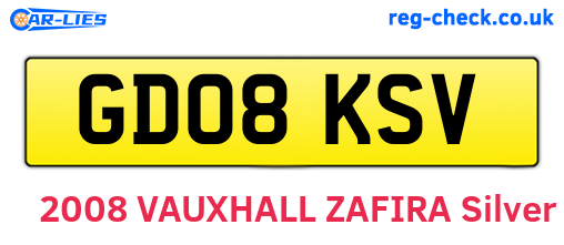 GD08KSV are the vehicle registration plates.
