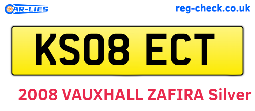 KS08ECT are the vehicle registration plates.