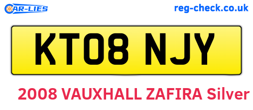 KT08NJY are the vehicle registration plates.