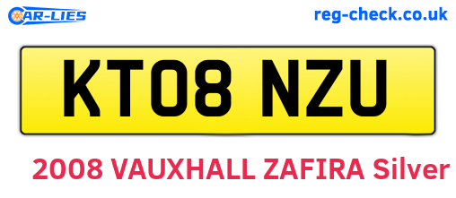 KT08NZU are the vehicle registration plates.