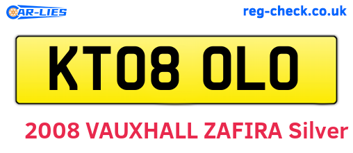 KT08OLO are the vehicle registration plates.