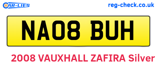 NA08BUH are the vehicle registration plates.