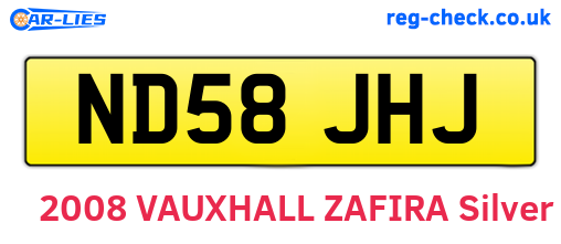 ND58JHJ are the vehicle registration plates.