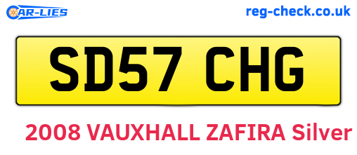 SD57CHG are the vehicle registration plates.