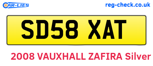 SD58XAT are the vehicle registration plates.
