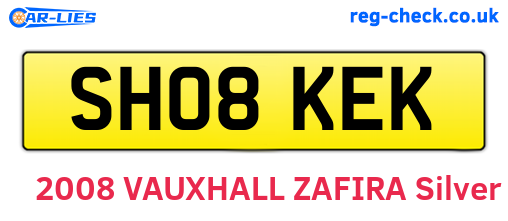 SH08KEK are the vehicle registration plates.