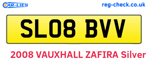 SL08BVV are the vehicle registration plates.