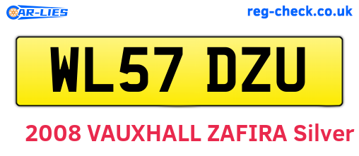 WL57DZU are the vehicle registration plates.