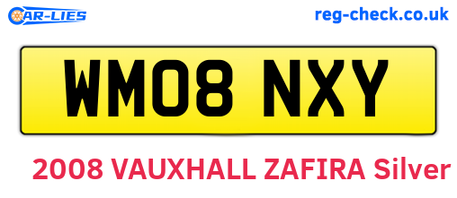 WM08NXY are the vehicle registration plates.