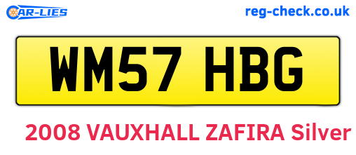 WM57HBG are the vehicle registration plates.