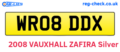 WR08DDX are the vehicle registration plates.